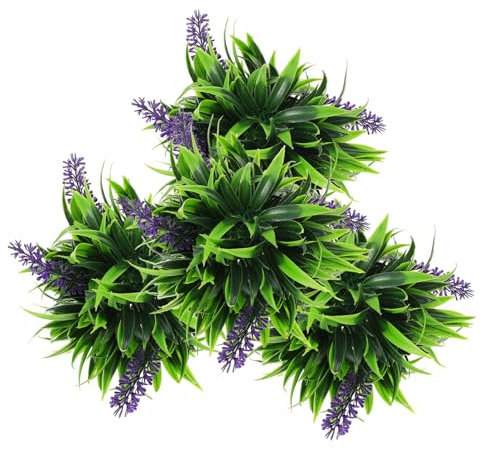 IMIKEYA 4piezas Bolas Decorativas De Topiaria Artificial Plantas Falsas Bola De Césped para Decoración