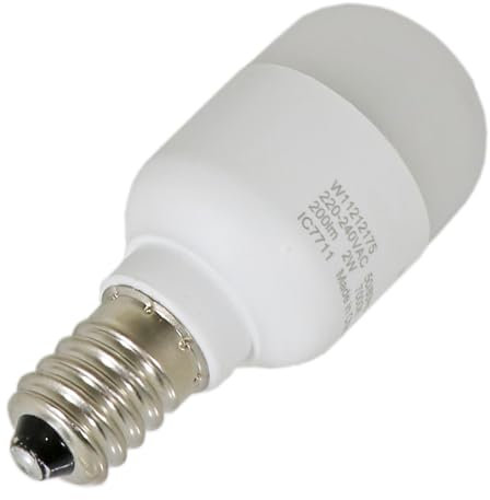 Spares2go Universal LED Light Bulb Lamp for Fridge Freezer (SES/E14, 220-240V, 2W)