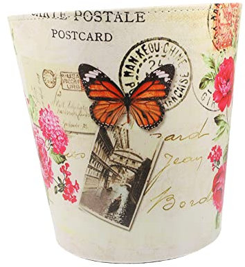 NUOBESTY Poubelle à Cuir PU pour Bureau Poubelle De Rangement Domestique Conteneur à Déchets