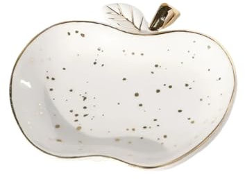 Plateau à Bijoux Plat à bibelots en céramique, assiette à bijoux en forme de fruit, plat en céramique, plateau à bijoux for bagues, colliers, boucles d'oreilles, plateau de décoration for la maison, 1