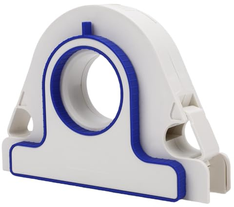 Jectse 6 Stück Maskierung Tape Applikator, Abdeck Band Paint Tape Dispenser Set mit 5 Rollen 25mm Weiß T Affen, Abgerundete Griffe, Trim Farbe Gürtel Dispenser für Dekoration Fenster