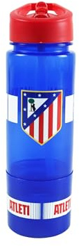 CyP Brands- Atlético de Madrid, Botella de Agua, Botella Deportiva, Cantimplora, Almacenamiento, Color Azul, Producto Oficial
