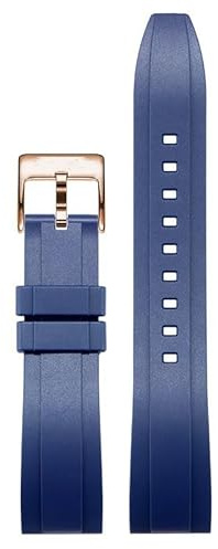 sooponu Silikon-Uhrenarmband für Tissot 1853 Le Locle Seastar Couturier Carson Quickster Quickforce Gummi Herrenarmband(Bluer,22mm)