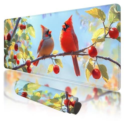 Tapis de Souris de Jeu, Grand Tapis de Souris XXL 800x300x3mm Animal sous Main Bureau avec Bords Cousus, Gaming Mouse Pad XXL Mignon Imperméable Antidérapant pour PC, Accessoire Bureau, Gaming, L-51