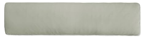 Traumschlaf Feinjersey Seitenschläferkissen Bezug – Weicher Jersey Kissenbezug aus 100% Baumwolle, atmungsaktiv & hautfreundlich, mit Reißverschluss – 40x200 cm, grau