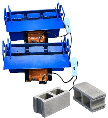 Machine à Blocs De Ciment électrique, 45s De Moulage, 30 Briques/H, Moules Multiples, Compacte Et Durable, Idéale Pour Ferme Et Atelier De Bricolage