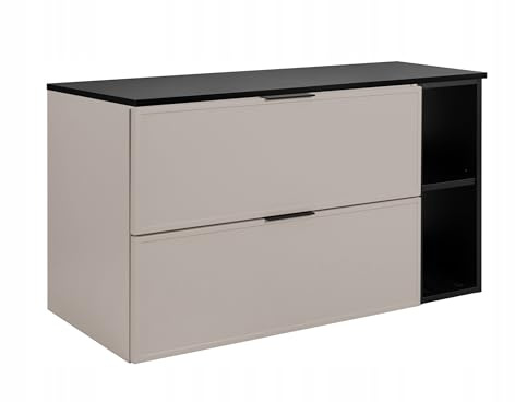 Rodan Moderne Möbel - Schrank Kaschmir, Grautöne - Möbelstück - Bastelregal – Bastelplatte 80,6 x 58,6 x 46 cm