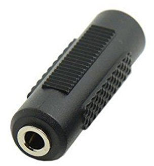 yetor Paquete 3.5 mm Female to Female Jack estéreo hembra eléctrico Coupler Plug, derecho Audio Stereo Adapter Connector para auriculares estéreo (Black)