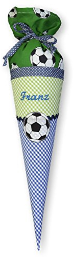 crepes suzette Geschwisterschultüte, Kindergartentüte, Schultüte Geschwister, Geschwistertüte, Fussballschultüte, Fußballgeschwistertüte
