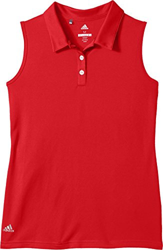 adidas Mädchen Turnier ärmelloses Polo Medium Collegiate Red