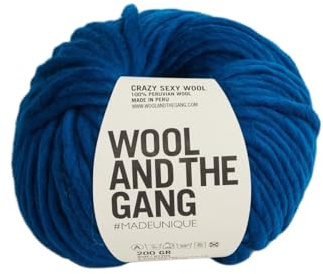 Wool and the Gang Crazy Sexy Wool, Curasao Blue (23), 200g
