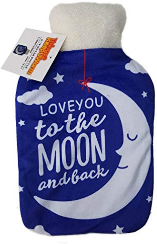 Amazing Health Cute Seasonal Winter Novelty Hot Water Bottles (Printed Moon)