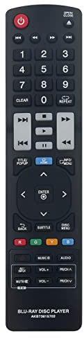 VINABTY AKB73615702 Replaced Remote Fit for LG Network 3D Blu-ray Disc DVD Player BP620 BP620C BH7220B BH7420P BH7520T BP620N