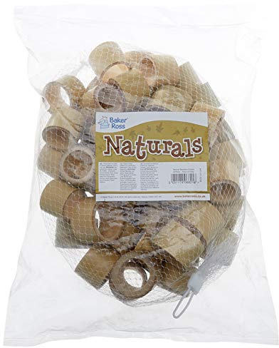Baker Ross AF924 Natural Bamboo Circle Cuts Value Pack - Pack of 50, 500g, 20mm-25mm, Craft Pieces, Natural Materials