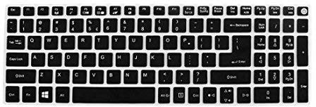N/A for Acer E5-573 Notebook Laptop Keyboard Protector Skin Film Black Cover
