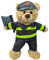 Bombero bombero con hacha - 40 cm - Ropa de oso de peluche - Oso no incluido