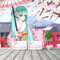 Fille de fleur de cerisier anime japonais Décor À La Maison Papier Peint 3D Chambre à coucher Salle de séjour Mural murale-150cm×105cm