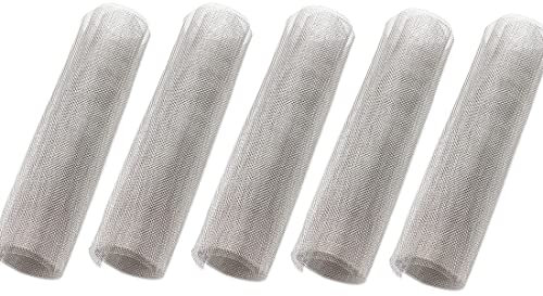 5Pack 40 Mesh 304 Stainless Steel Woven Wire Mesh Never Rust, Hard and Heat Resisting Metal Mesh Sheet Great for Home, Kitchen, Garden, Airbrick - 5.9x11.8 Inch