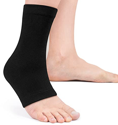 Knöchelstützmanschette, Bandage Fußgelenk, Elastischer Knöchelbandagen Fußschutz, Plantarfasziitis Stützsocken, Kompressionsfußmanschetten für Sportschutz, Verstauchter Knöchel