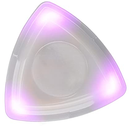 Plektrum, 3V 40mAh Leuchtendes Plektrum mit Hochempfindlichem LED-Licht Personalisiertes Plektrum Plektrum Ersatz mit Batterie für Musikliebhaber, Gitarrenanfänger(Lila)