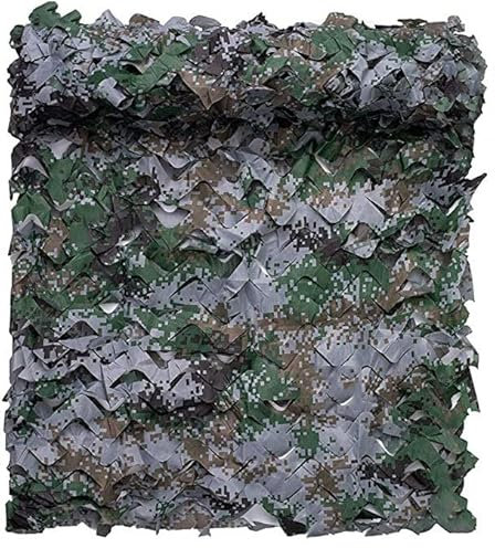 ANGUOEY Camouflage Nets Woodland Camo Netting Camo Tarp Große Tarnung Netting Militärüberschüssiger Roll for Jagdparty Dekoration Sonnenschutz Ente Blinding Camping Outdoor