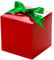 UnicoPak 50 Pack 10x10x10cm Christmas Small Red Gift Boxes with Lids for Table Gifts, Favours, Sweets, Ornament, Candle, Mug, Crafting, Cookie for Xmas, Party