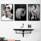 Youihom 3 Affiche Femme Sexy Noir et Blanc Tableau Decoration Toilette Poster Salle de Bain Moderne Impression sur Toile Mode Chambre Adulte 30x40 sans Cadre