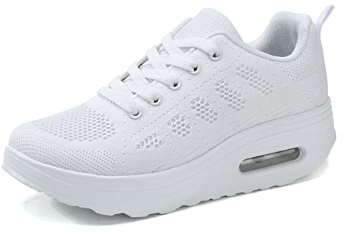AHICO Laufschuhe Damen Leicht Sportschuhe Atmungsaktiv Turnschuhe Outdoor Running Sneakers Straßenlaufschuhe Confort Freizeitschuhe Mesh