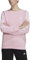 adidas Essentials Sweat-shirt en polaire 3 bandes pour femme, Rose véritable et blanc, XS