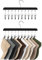 StorageWorks Hat Organiser Hangers, Set of 2 Baseball Cap Organizer with Adjustable Stainless Steel Clips, Hat Storage for Closet, Hat Racks for Baseball Caps, Wardrobe Essentials Fits All Caps, Black
