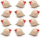 Lotto di 4/8/12/24 Trottole di Legno classico - Regali e Segni per Comunioni, piñatas, Bambini, Bambine, Feste di compleanno, Trompas, peón, trompo, trompón, Spinner, girandola (24)