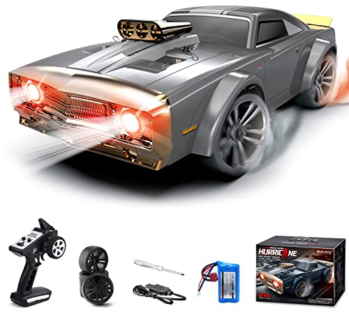 Mostop RC Car - 1/16 Scale 35Km/h High Speed 4X4 Off-Road Truck for Kids Adults, Muscle Car With Speed & Steering Control, 7 Modes Angle Eyes Lights