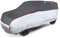WALSER Hagelschutz Abdeckplane Auto, Autogarage Abdeckung, Abdeckplane Auto Pro, Auto Hagelschutzplane, Abdeckung Auto 100% Polyester, Auto Vollgarage, Auto Abdeckung Größe 8 - anthrazit-Silber