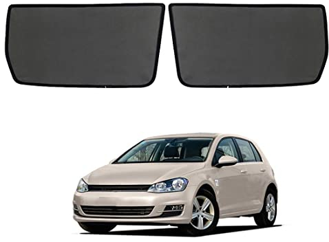 Parasol Coche Ventana Lateral Infantil para Golf 7 Mk7 2013-2020 Parasol Ventana Cortinas Magnética Protección UV Solar para Bebé y Mascotas Negro,Rear-window-2PCS