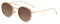 kachawoo Flip-up Gläser mit polarisierten Sonnenbrillen Lens Clip auf Sonnenbrillen für Männer Frauen Grün Rosa Blau Multifunktionsrahmen (gold with brown)