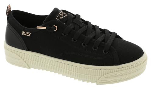 Skechers Women's BOBS COPA, Black Canvas, 4 UK