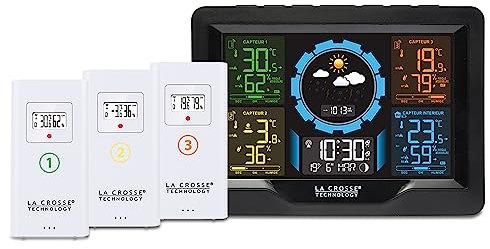 La Crosse Technology - WS6304 Wetterstation bunt 3 Sensoren - schwarz