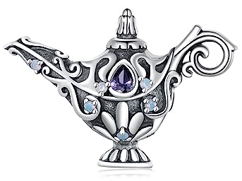 NINGAN Wunschlicht-Perlen 925 Sterling Silber Glücksbringer Bunte Opal Charms für Frauen Armbänder Halskette Geburtstagsgeschenk