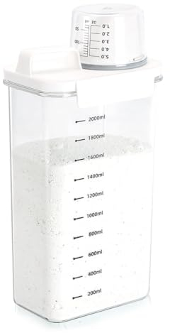 Washing Powder Storage, Laundry Powder Storage, Laundry Detergent Dispenser, Laundry Room Organization Detergent, Detergent Container for Fabric Softener, Scent Booster, Laundry Powder, 2300ml
