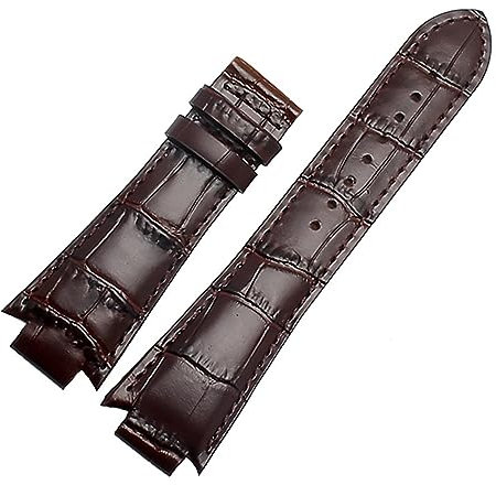 For 1853 for Tissot for T60 Strap for L875 for 975K Gürtel männer Armband 24X14 m Armband Mesh Gürtel for T60.1.513 Leder Armband (Color : Brown no calsp, Size : 24mm-14mm)