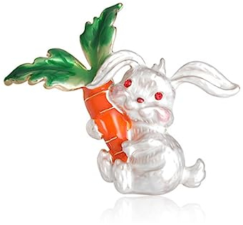 Belle broche de lapin Animal Pin Enamel Bijoux pour enfants Filles Fête d’anniversaire quotidienne Cadeaux Accessoires Chemise Sac Chapeau