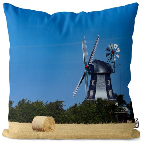 VOID Wyk Kissenbezug Kissenhülle Deko Polyester Dekoration Garten Dekokissen, Kissen Größe:60 x 60 cm