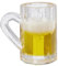 CREATIV DISCOUNT Miniatur-Bierglas, Größe ca. 1,5 cm, Beutel mit 2 Stück