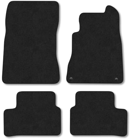 Mercedes CLA (2019-2025) Carpet Car Mats | Black Edge Trim Tailored Fit Floor Mats Full Coverage Protection Accessories Easy Clean Anti Slip Made in the UK
