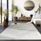 HomebyHome Kurzflor Teppich Wohnzimmer Grau 3D Teppich Skandinavisches Stil Modern Teppiche 120 x 170 cm - Waschbarer Teppich Schlafzimmer Küchenteppich Geometrisch Design Weicher Wohnzimmerteppich
