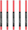 essence 8h MATTE comfort lipliner, Nr. 09, Rot, langanhaltend, sofortiges Ergebnis, matt, vegan, wasserfest, ohne Konservierungsstoffe, ohne Parabene, 5er Pack (5x0.3g)