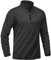 KEFITEVD Men's Long Sleeve 1/4 Zip Shirts Lightweight Stretch Sports Tops Soft Gym T-Shirt Outdoor Base Layer,Black,XL