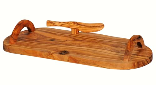 Plateau d'Apéro/Petit-déjeuner/Service en Bois d'Olivier Artisanal