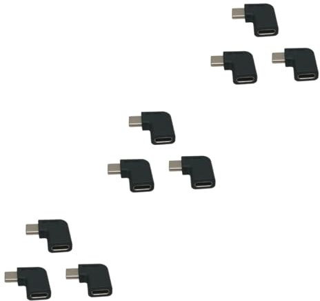 jojofuny 9 Piezas Cable USB Tipo c Macho a Hembra Micro USB concentradores USB Cable microusb Adaptador Enchufe USB c Macho a Hembra Adaptador Tipo c USB 3.1 Deportista Hombre a Mujer Codo