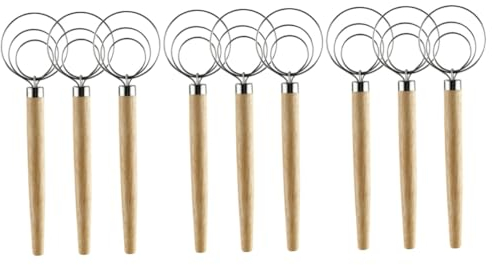 Alipis 9 Pz mixer sbattere le uova multifunzione safe danese fruste di salsa utensili Pizza frullino per le uova domestico uso quotidiano frullino per le uova Palmare uovo macinino Burro